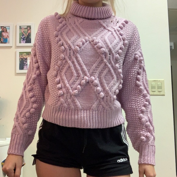 Knitted pink turtle neck - Picture 6 of 6